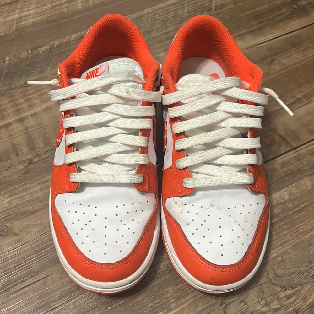 Brand: Nike, Size 8 women, Color: Orange, Condition: Used